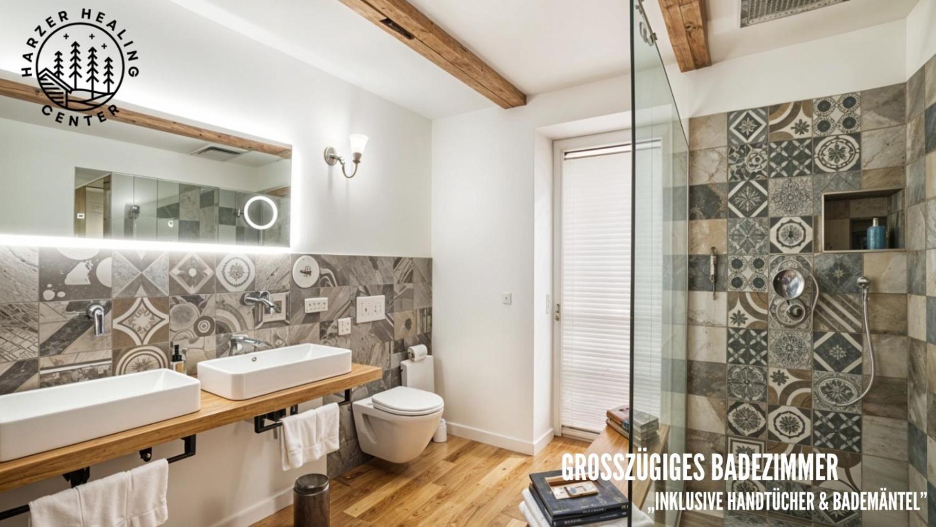 Harzer Healing Center 2024 Gemuetliche Landhauswohnung Mit Fussbodenheizung,Xxl Kochinsel,Xxl Regenduschen,Modern,Hochwertig,Persoenlich,Vollausgestattet Елбингероде Екстериор снимка